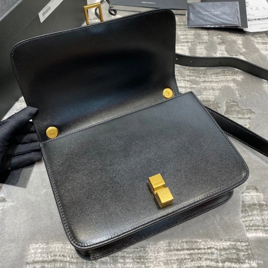 Repzbay REP YSL LEATHER SATCHEL IN CARRE SMOOTH LOULOU 0814